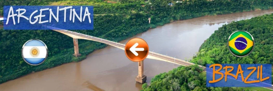 Crossing the border between Argentina and Brazil to visit the other side of the Falls