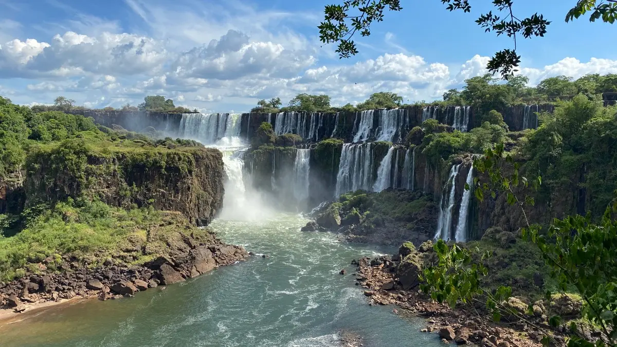 Breathtaking view of the Iguazu Falls