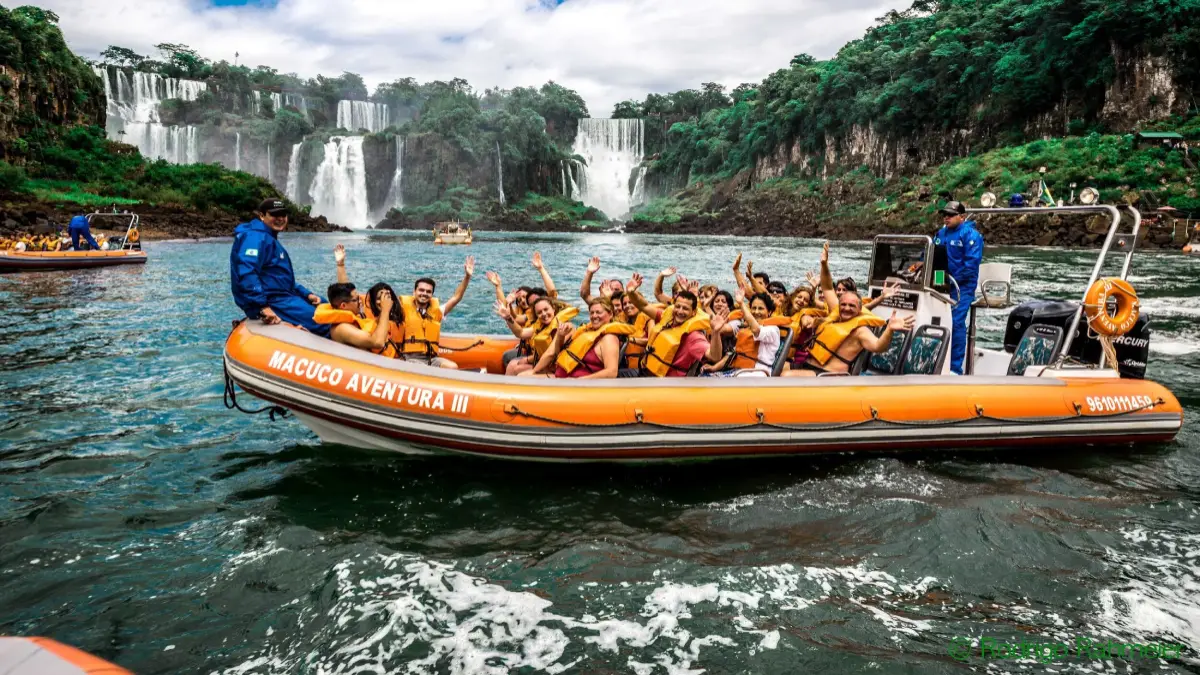 Macuco Safari boat ride Tourists happily posing while experiencing the Macuco Safari boat ride