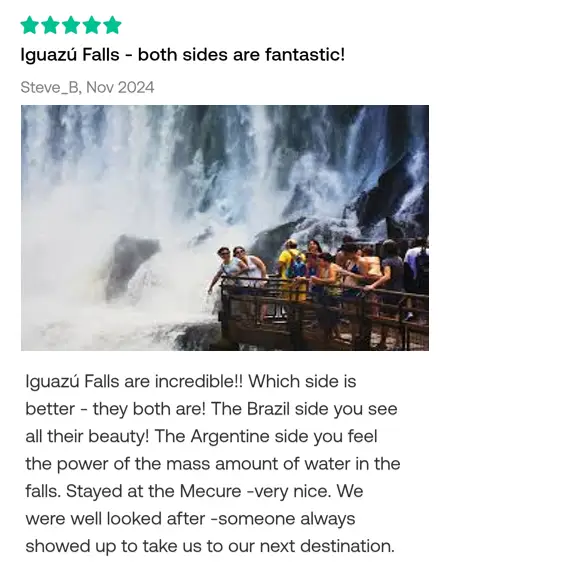 Review of 3 day trip to Iguazu falls