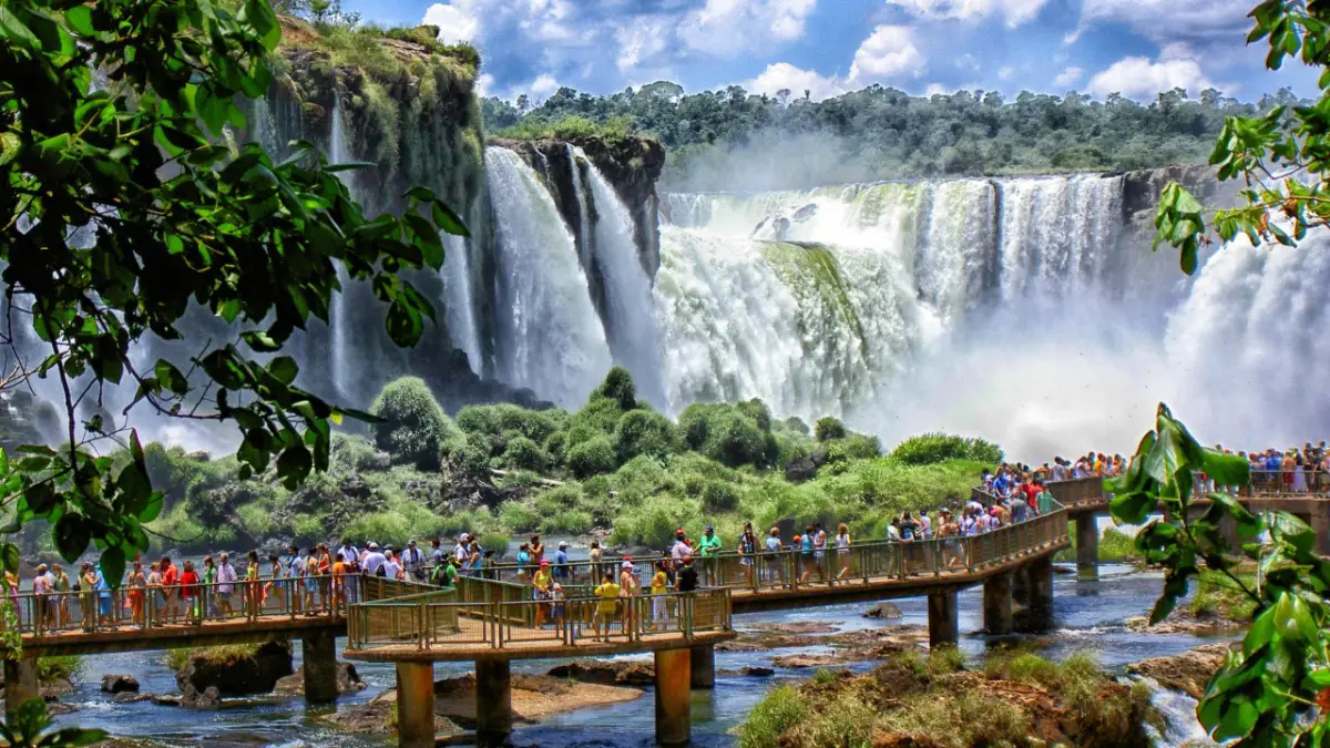 A larger number of tourists are visiting the wonderful Iguazu Falls