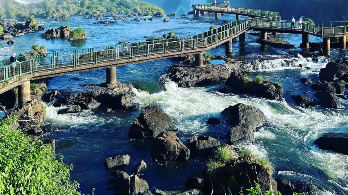 The pathway leading to the Circuits of Iguazu Falls